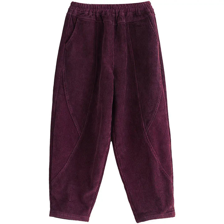 Kord-Harem pants for women, loose fit