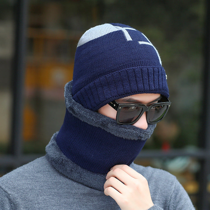 Men's Knit Beanie and Scarf Set, Lined, Warm