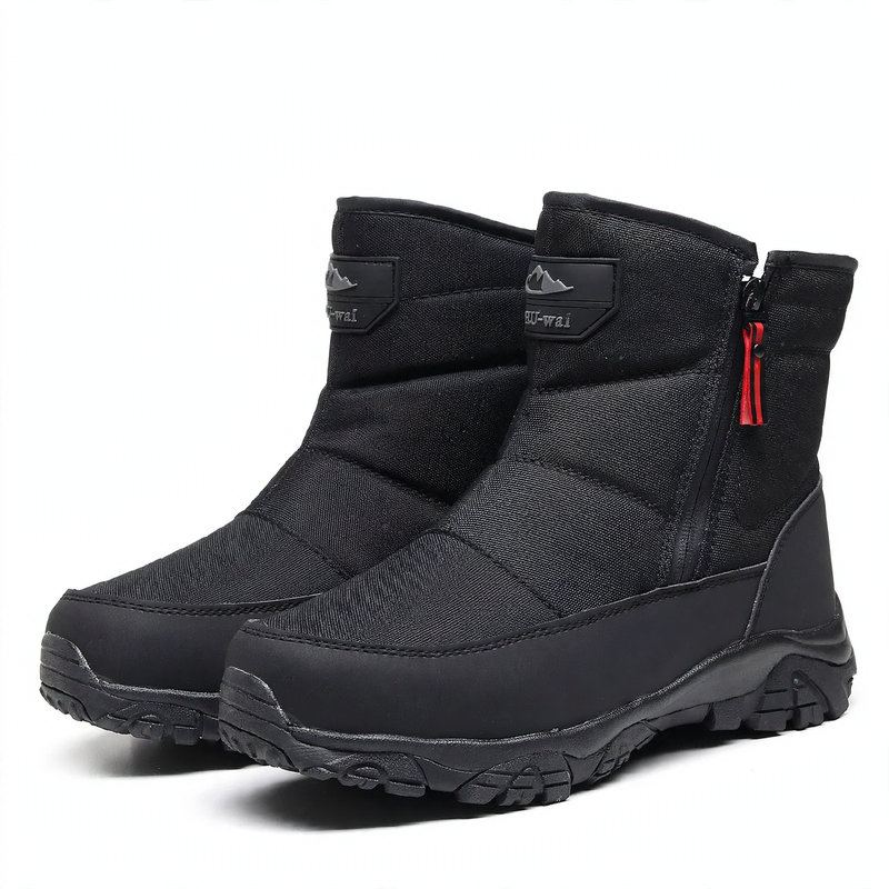 Robust men's winter boots for outdoor activities