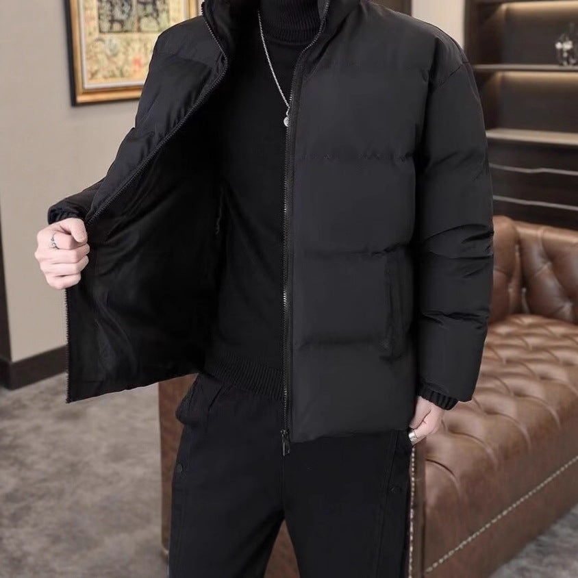Unisex-Winter jacket, padded, standing collar