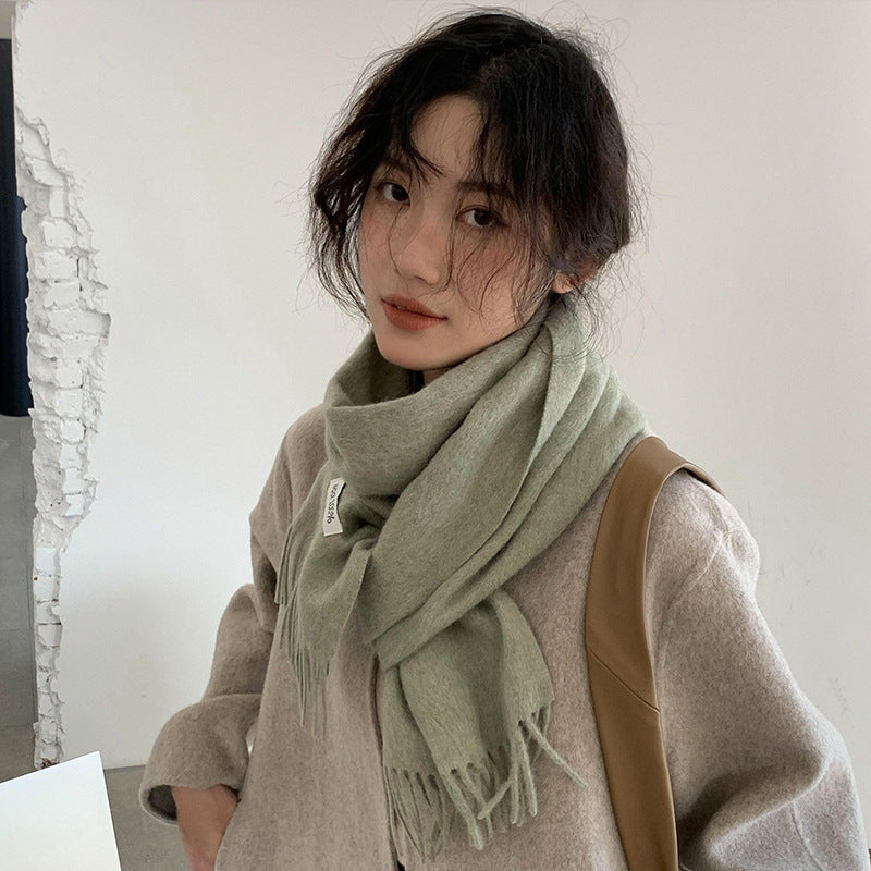 Wool scarf and shoulder wrap, 70x200 cm