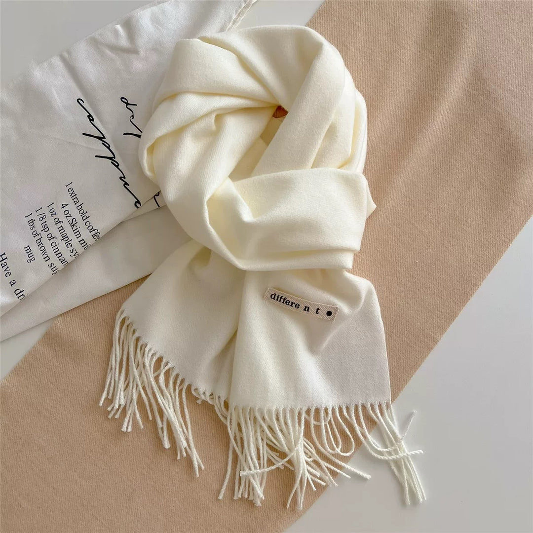 Cashmere scarf, 329g, solid color, 200cm