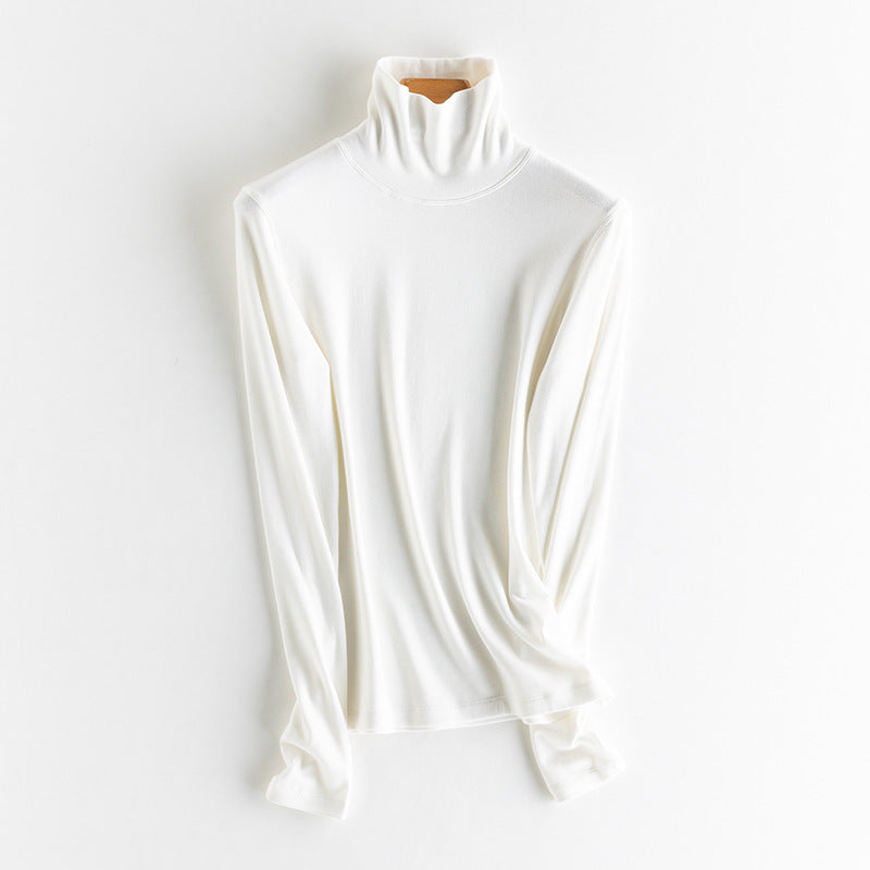 Women's Knit Under Shirt, Cashmere Blend, Various Collars