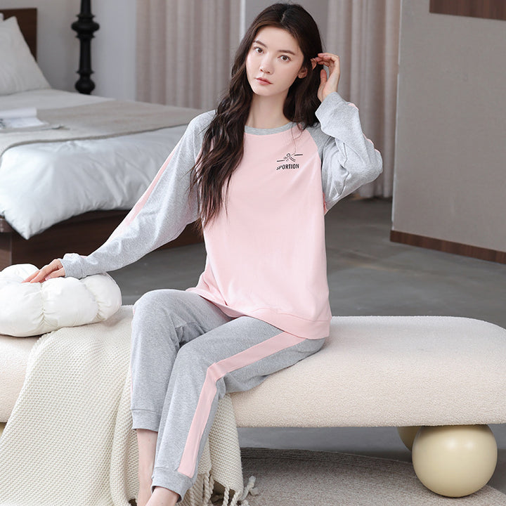 Reversible cotton pajamas, long sleeves