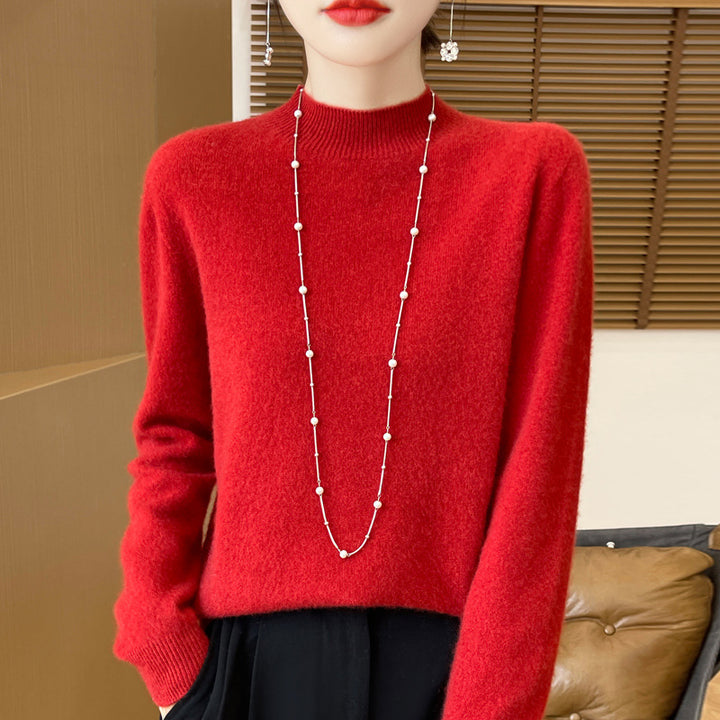 Women's wool sweater, seamless, 100% wool