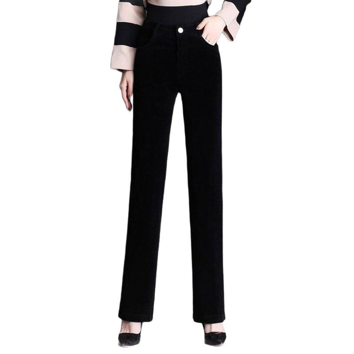 Women's corduroy pants, slightly flared