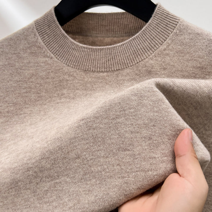 Men's Wool Sweater, 100% Wool, Stand-up Collar, Thick