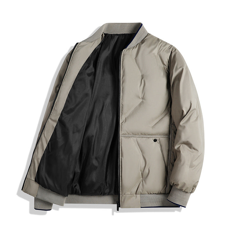 Men's winter jacket, insulated, reversible