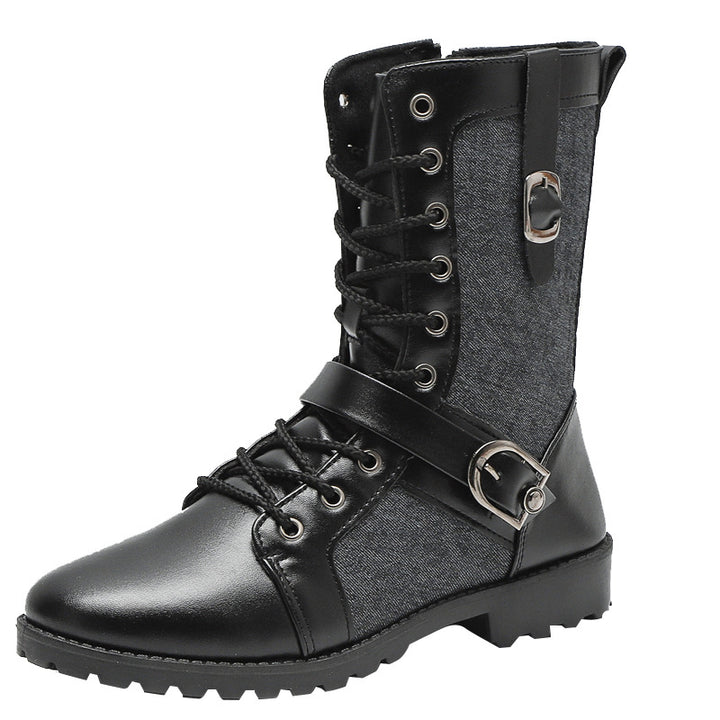 Men's ankle boots in British style, lined