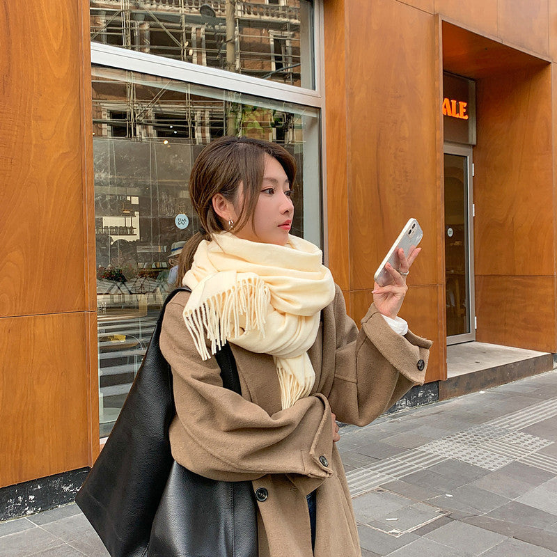Solid color scarf, 200x70 cm, versatile