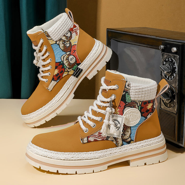 Men's High-Top Boots, PU Upper Material, Non-Slip