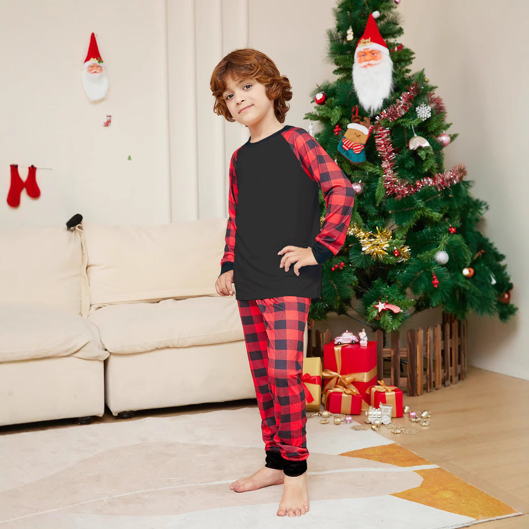 Christmas pajama set for the whole family, checkered