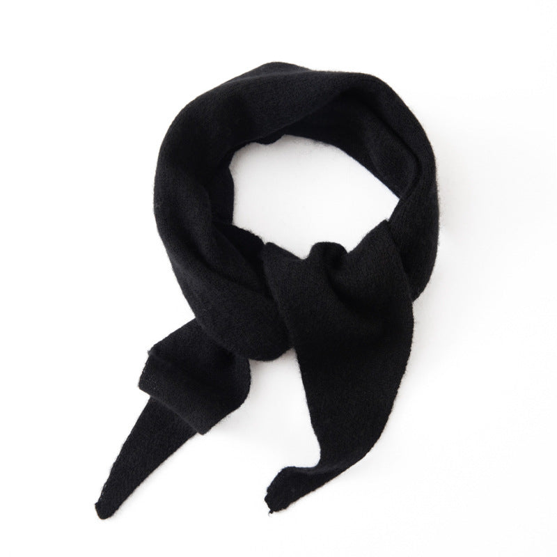 Triangle scarf made of cashmere imitation, warming, 100x33 cm