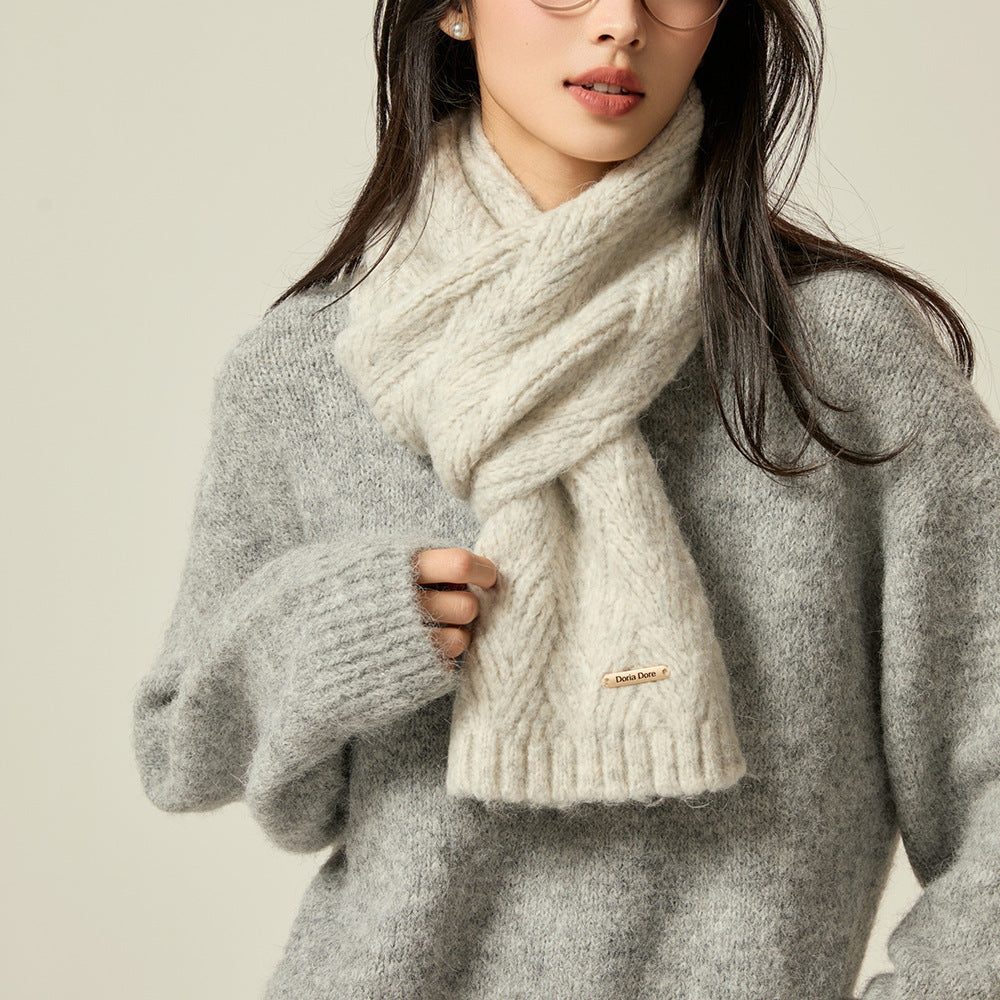Women's scarf made of alpaca wool, 165x24cm