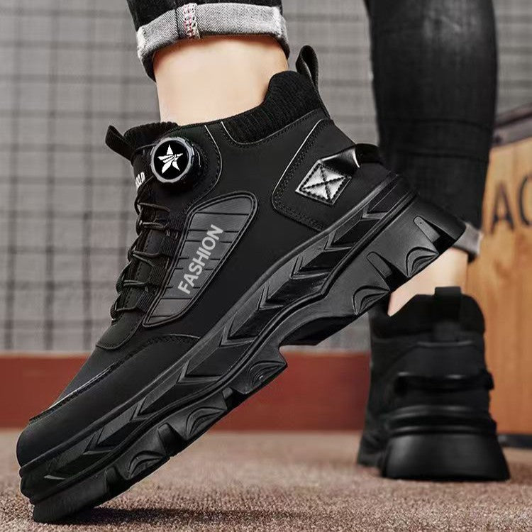 Warm men's winter boots in a casual style