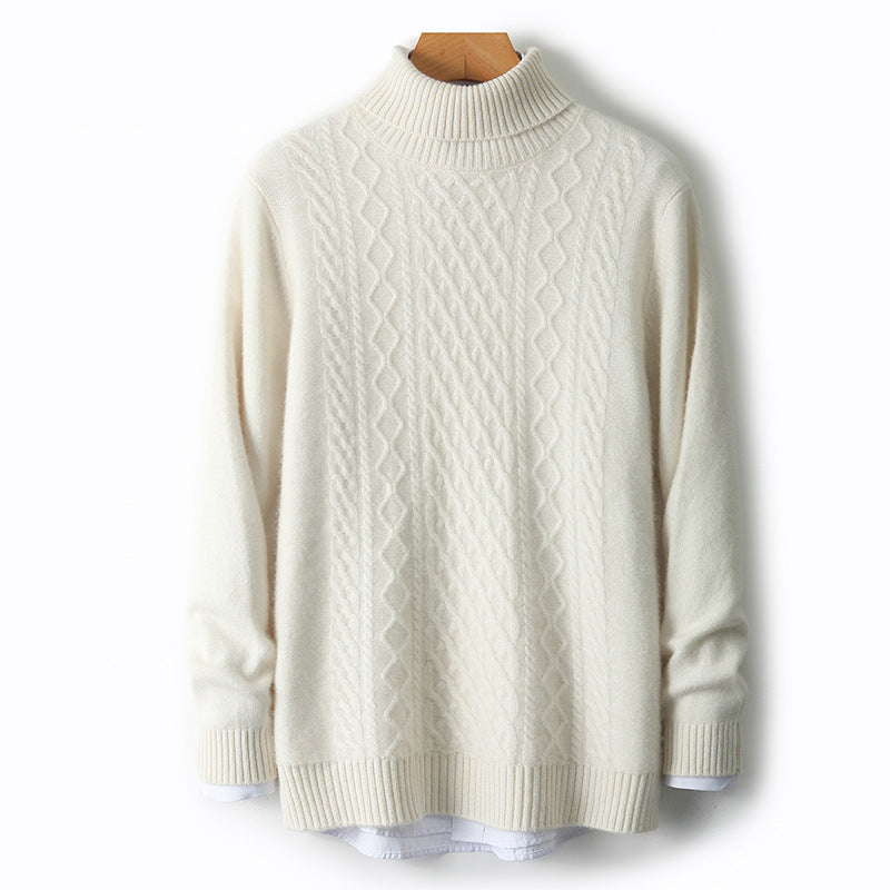 Warmer turtleneck sweater made of 100% merino wool