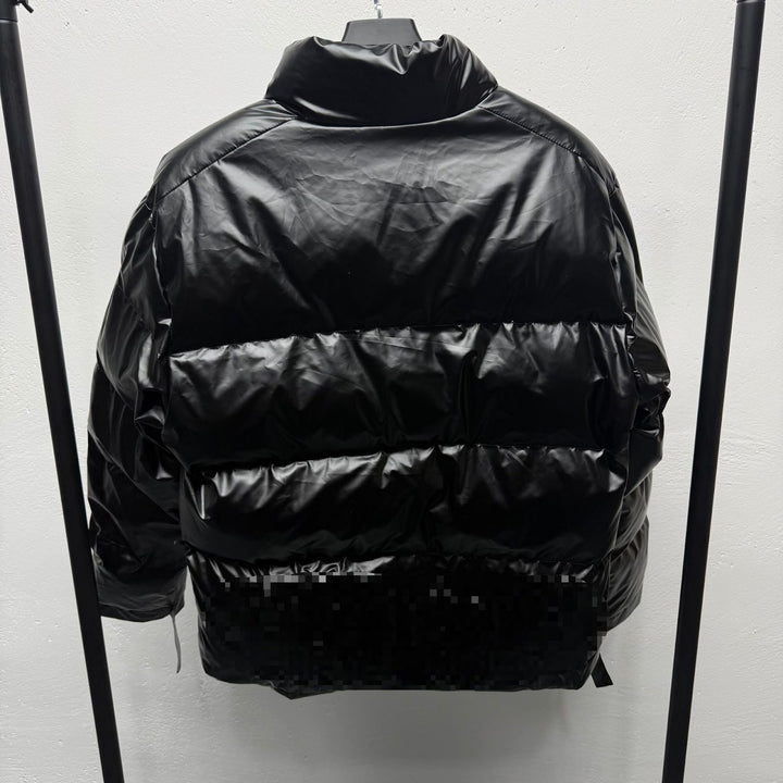 Men's Streetwear Padded Jacket with Letter Print