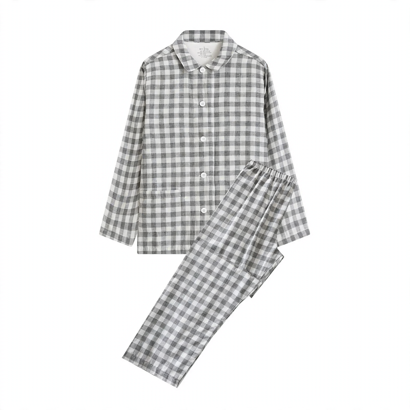 Lightweight cotton pajamas, double-layered, unisex