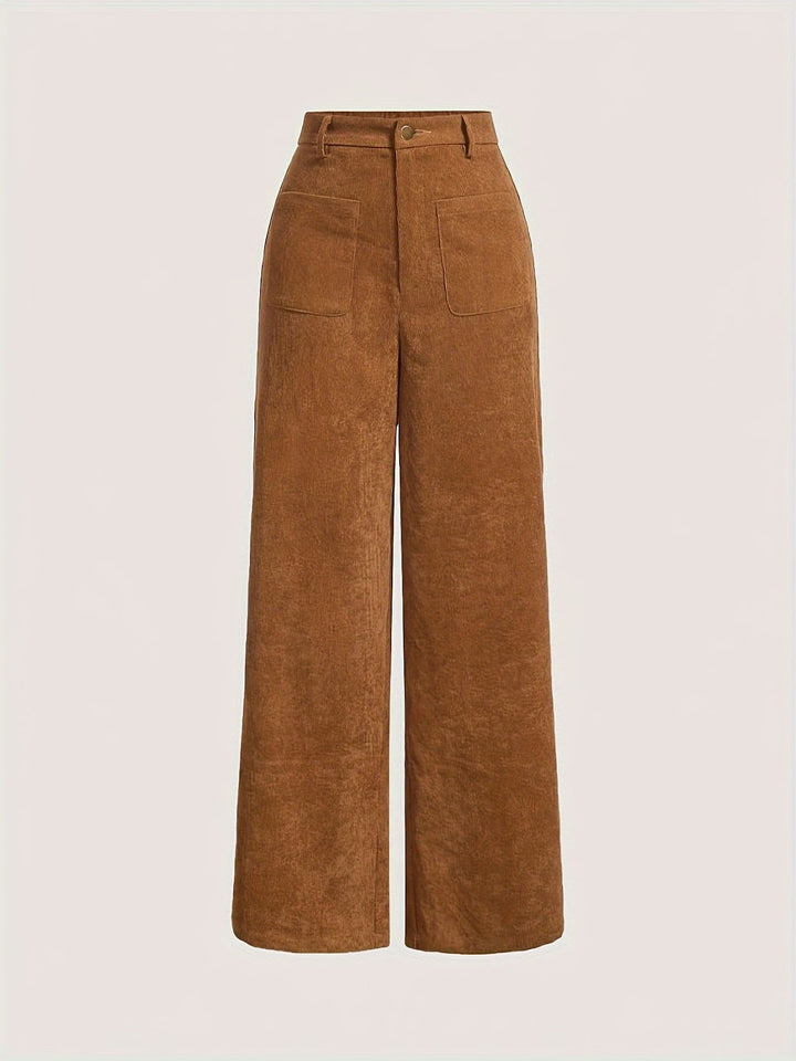 Kord pants with straight cut
