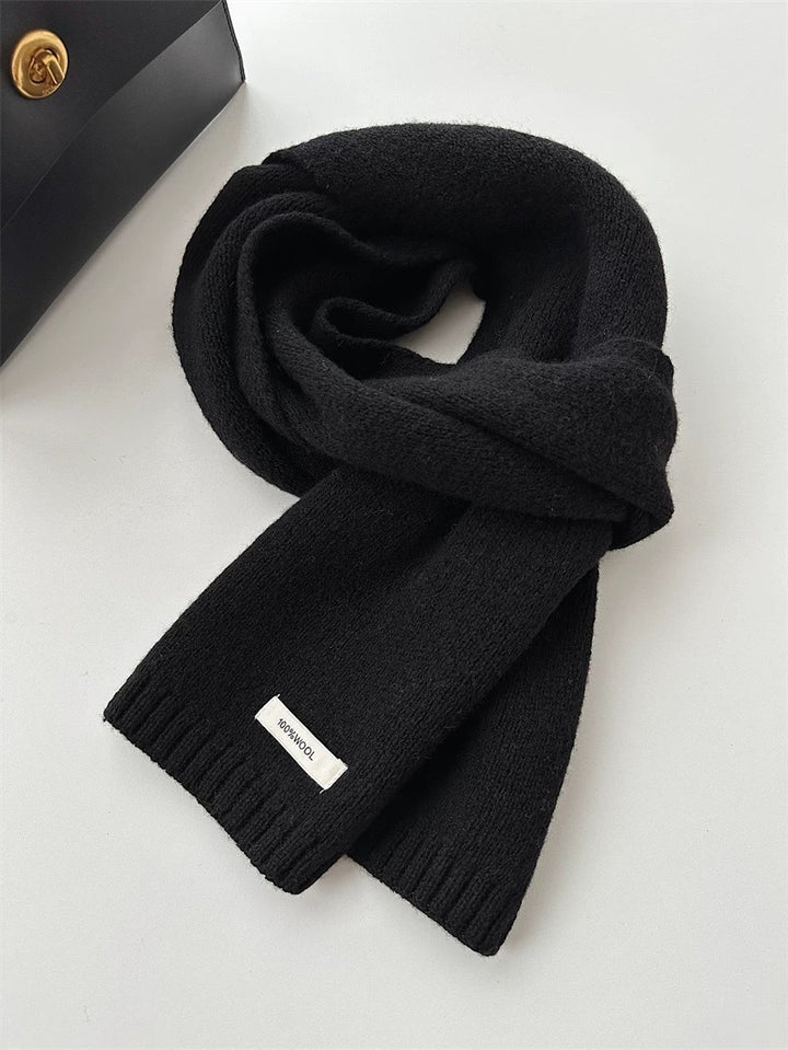 Wool knitted scarf, 100% Australian wool, 162x20 cm