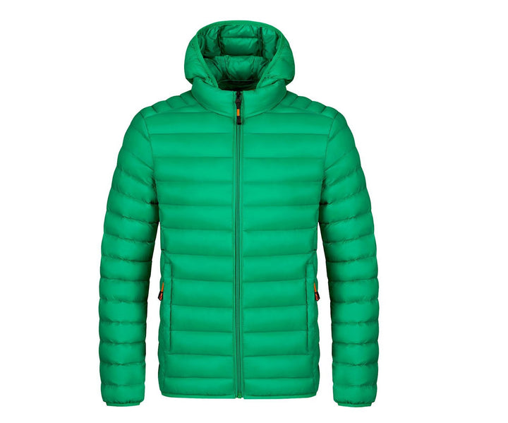 Men's winter jacket with removable sleeves