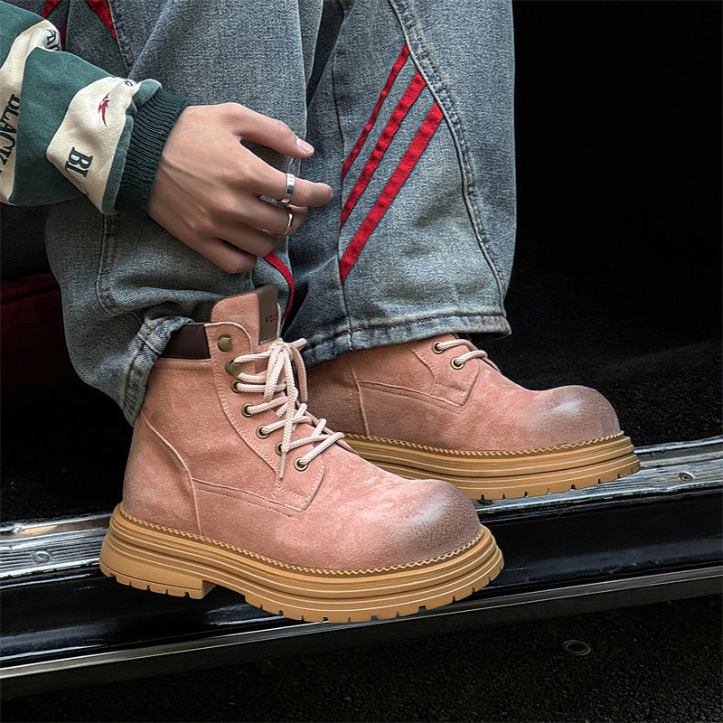 Men's boots in British style, leather