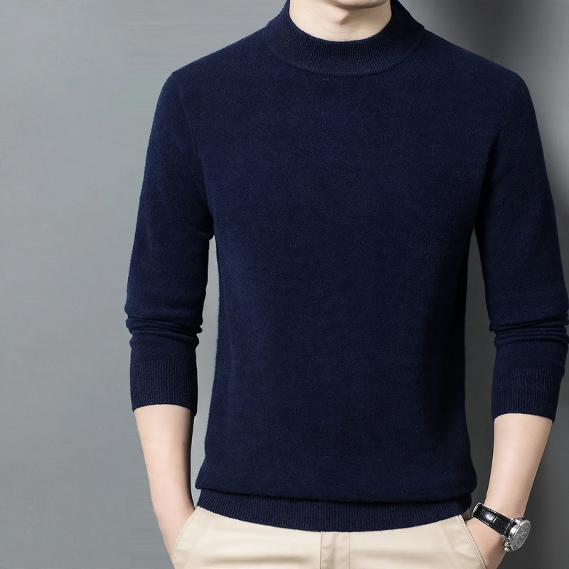Men's Wool Sweater, Crew Neck, Thick, Plus Sizes