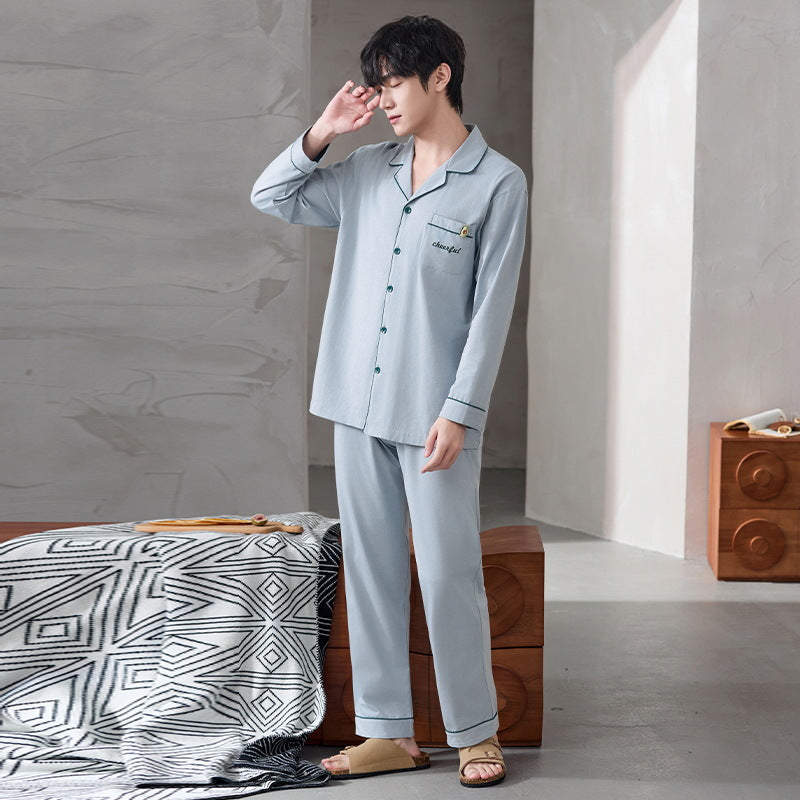 Men's Pajama Set, Cotton, Striped