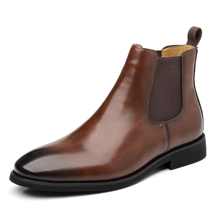 Men's Chelsea Boots, Vintage Style, Block Heel