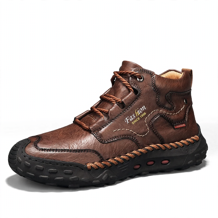 Men's ankle boots with platform sole, lined or unlined