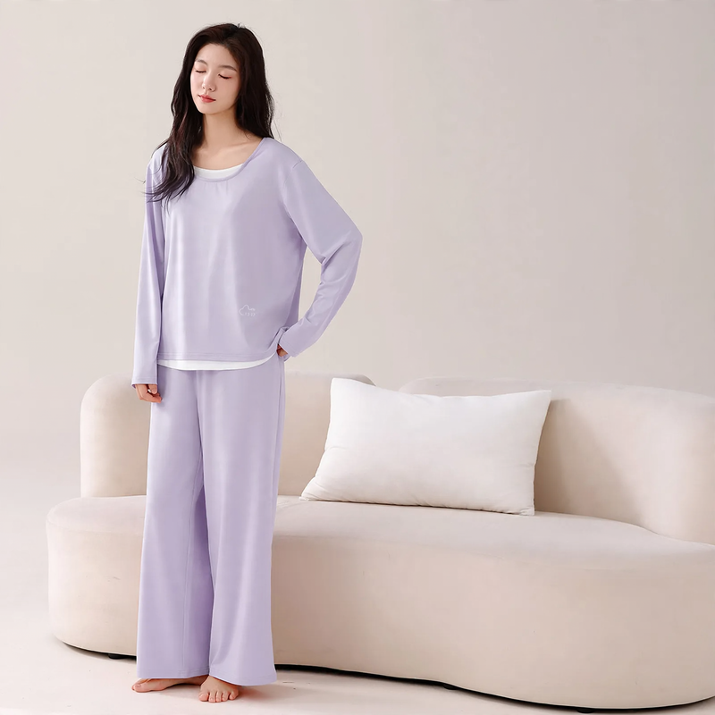 Women's Pajama Set, Modal Cotton, with Breast Padding