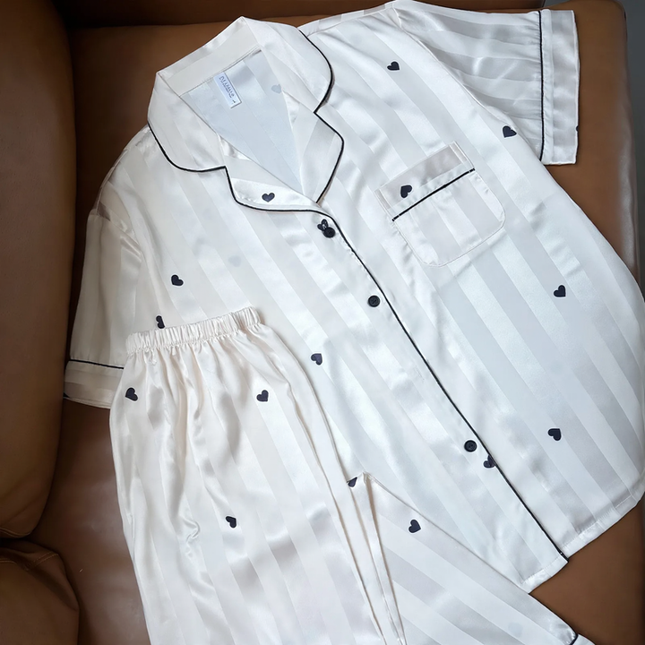 French ice silk set with integrated pads