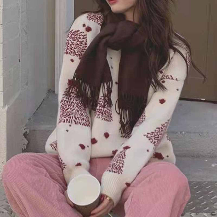 Warmer Christmas sweater with snowflake pattern