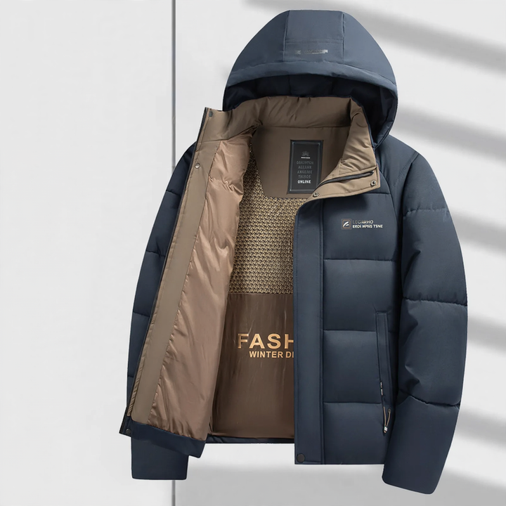 Men's quilted jacket, reversible, padded