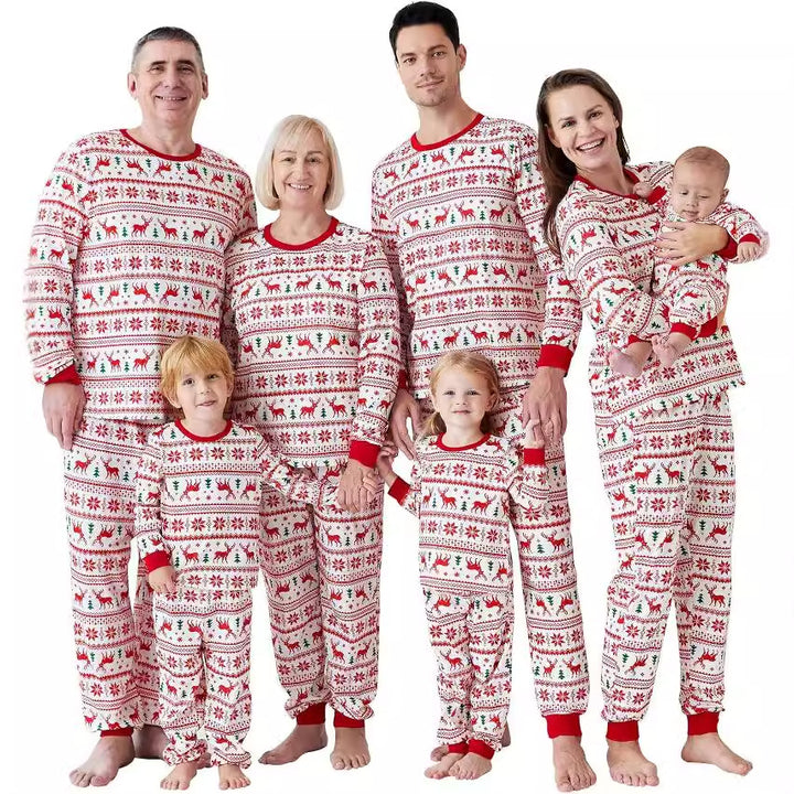 Christmas Pajama Set for the Family, Festive Print
