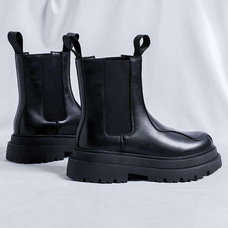 Stylish men's Chelsea boots in British style