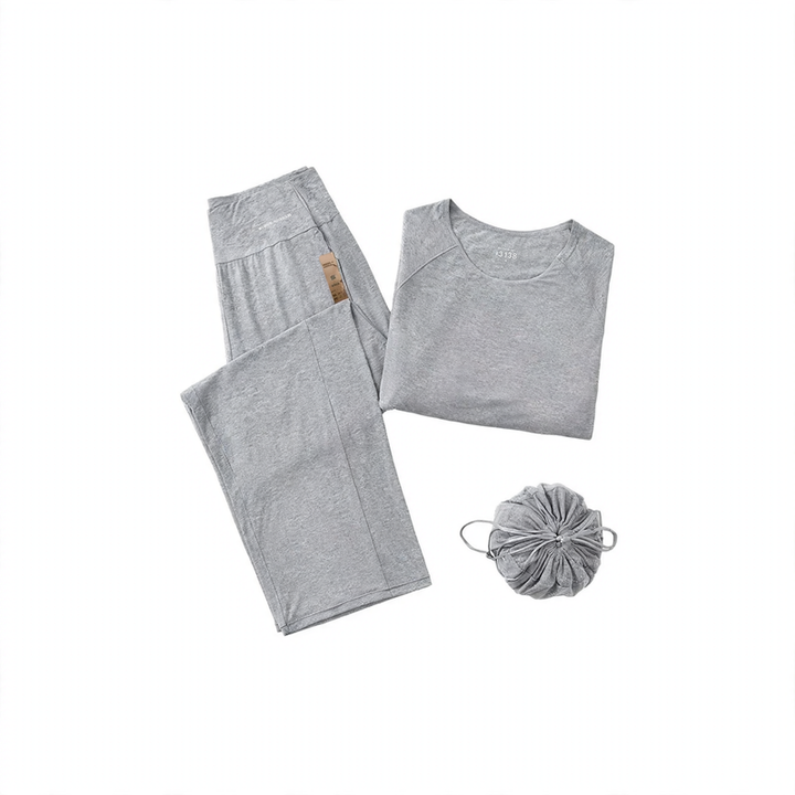 Men's Pajama Set, breathable, Round neck