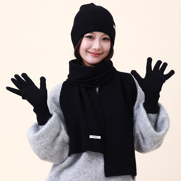 Knit Set: Hat, Scarf and Gloves