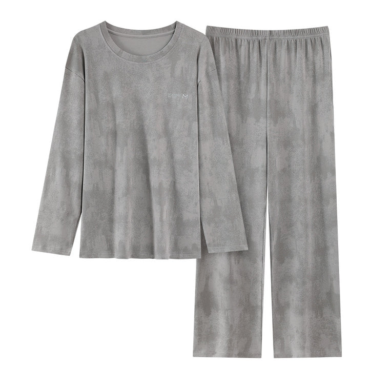 Antibacterial men's lounge suit made of cotton blend