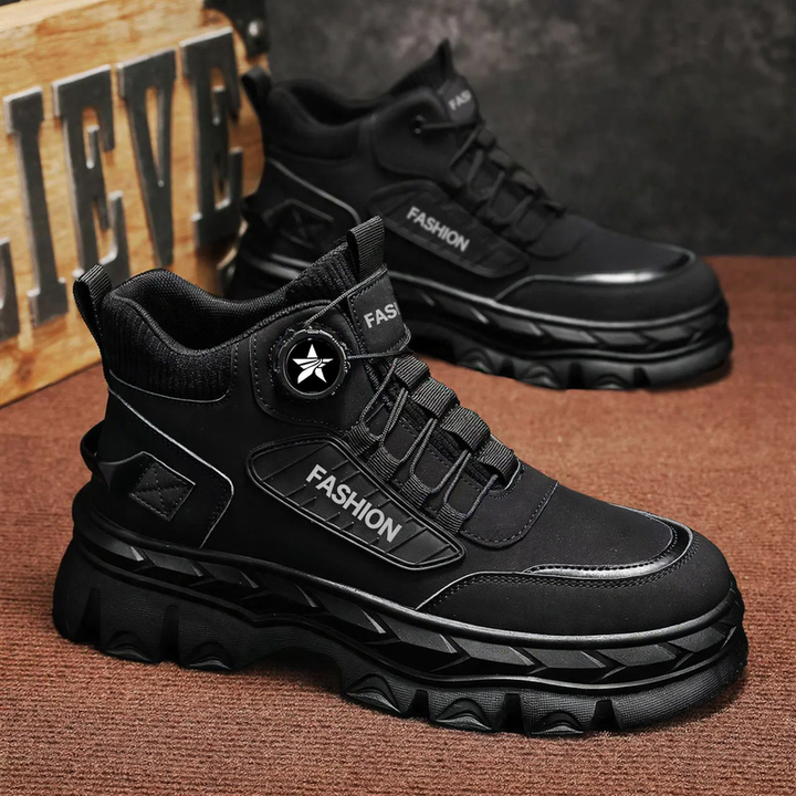 Warm men's winter boots in a casual style