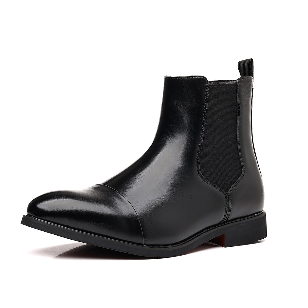 Elegant men's Chelsea boots, pointed