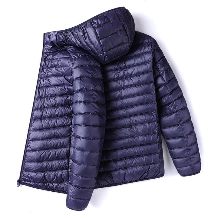Men's quilted jacket, lightweight, short, padded
