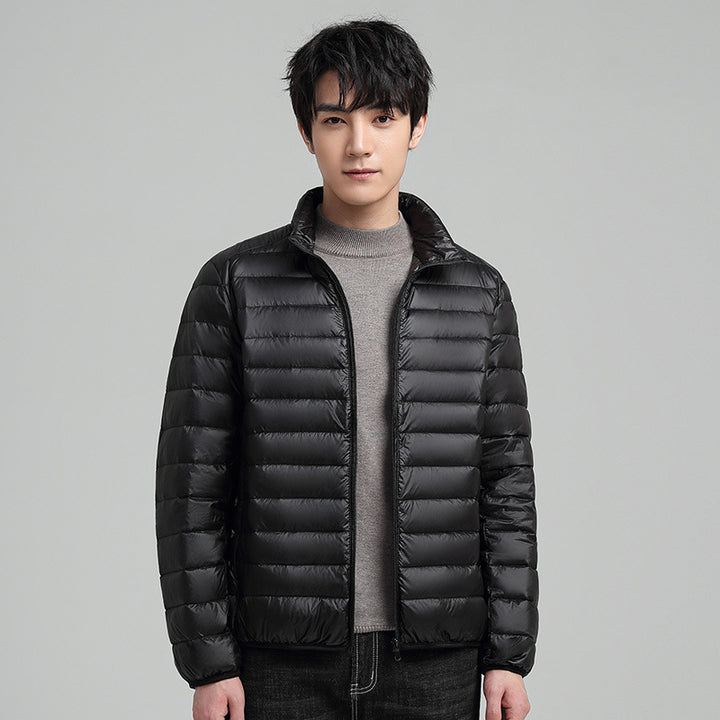 Men's Down Jacket, light, short, with duck down