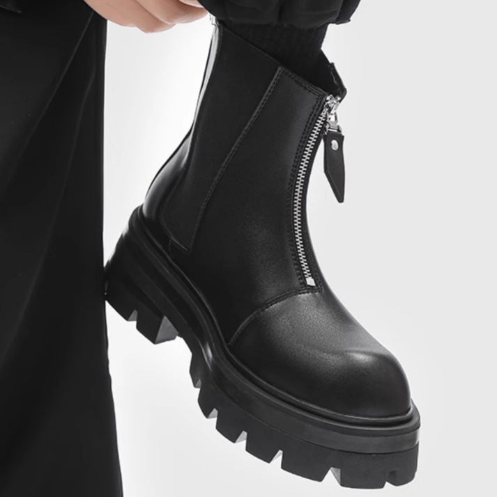 Men's Chelsea boots made of cowhide, high form