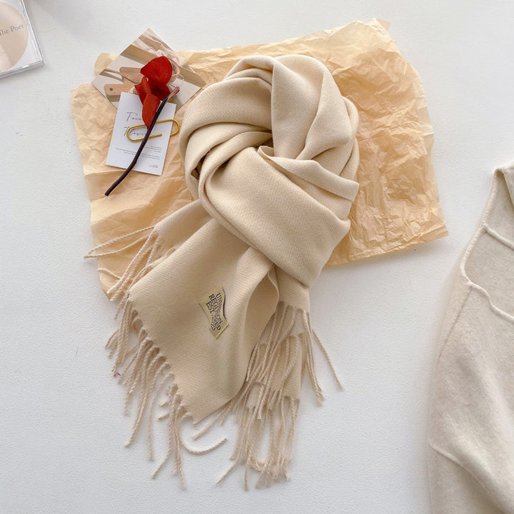 Reversible scarf made of cashmere imitation, 200x65cm