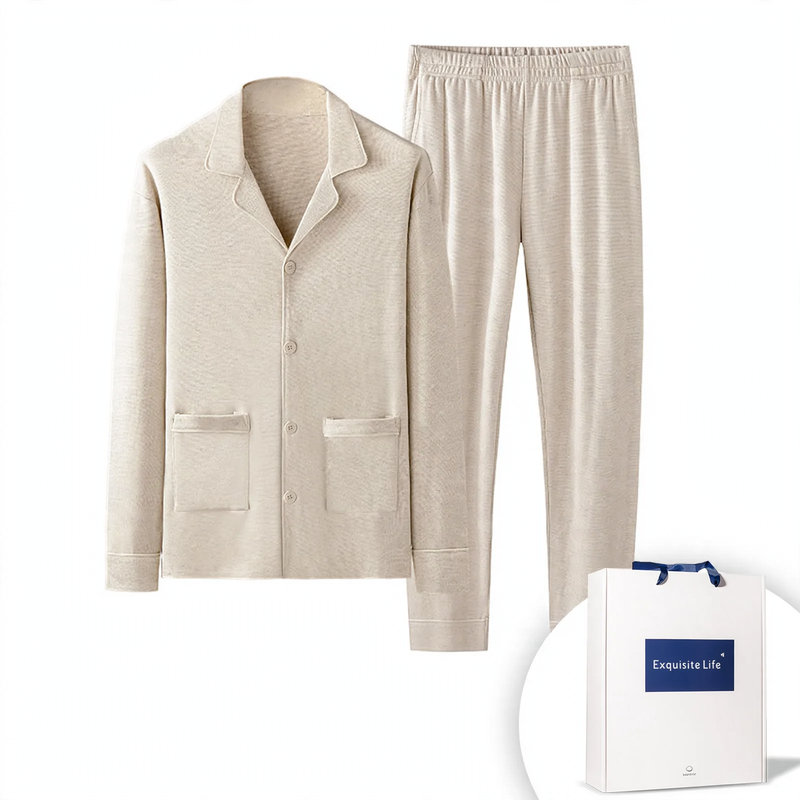 Luxurious men's tracksuit set, lined