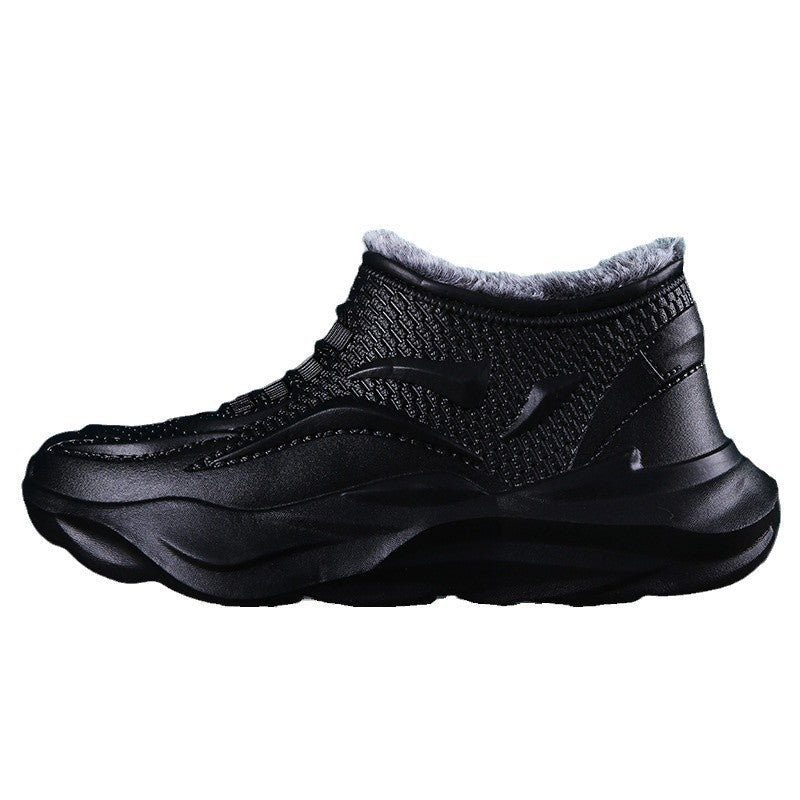 Waterproof men's winter boots, lined