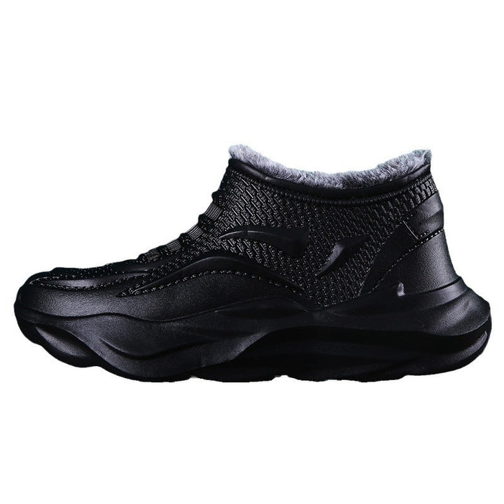Waterproof men's winter boots, lined