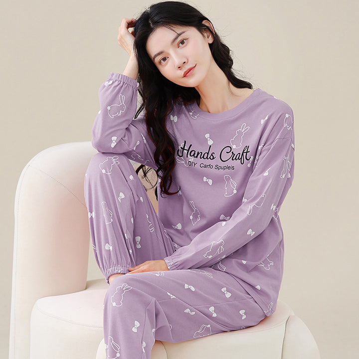 Reversible cotton pajamas, long sleeves