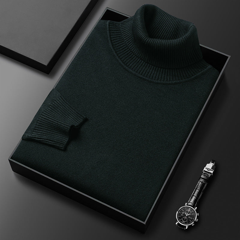 Men's turtleneck sweater, stretchy and body-hugging
